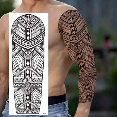 Image de Tatouages Temporaires Loup, Lion, Tigre & Maori - Design Bold pour Hommes et Femmes