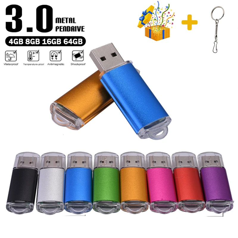 Immagine di Chiavetta USB 3.0 64GB in Metallo - Alta Velocità e Design Elegante
