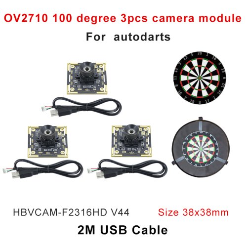Immagine di Modulo Telecamera HBVCAM OV2710 con Angolo di Visione da 100 Gradi per Sistemi di Incisione Autodarts