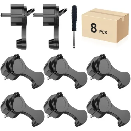 8pcs negro