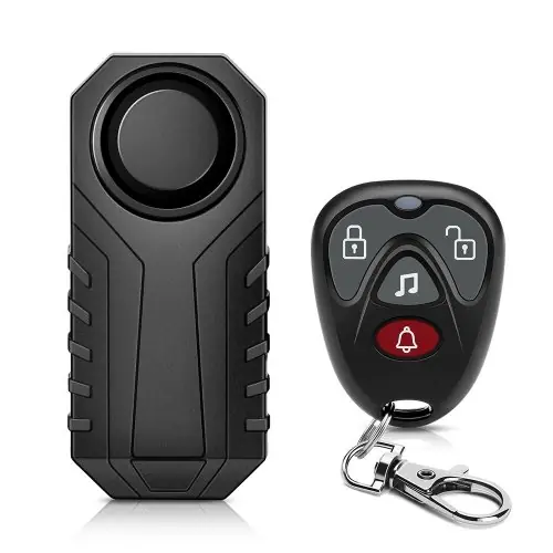Image de Alarme de Vélo à Vibration 113dB - Anti-Vol Étanche avec Télécommande