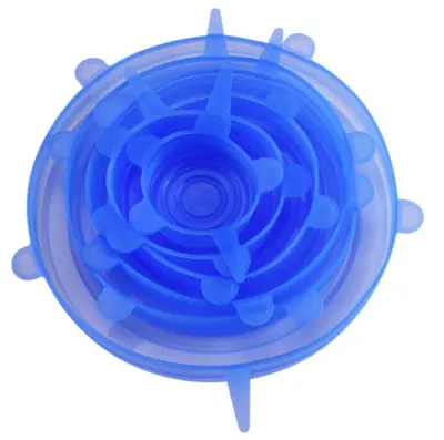 Couvercles en Silicone Réutilisables - Set de 6