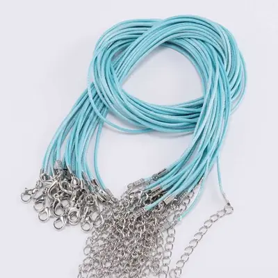 Image de Cordon en Cuir 1.5-2mm - Lot de 10 Pièces pour Bijoux DIY