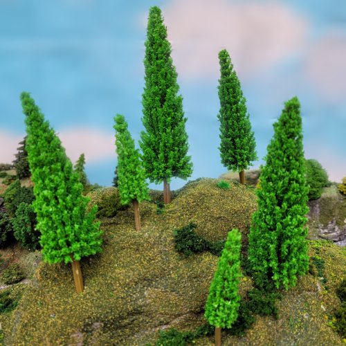 Afbeelding van 20x Mini Simulatie Dennenbomen - DIY Landschap Decoratie