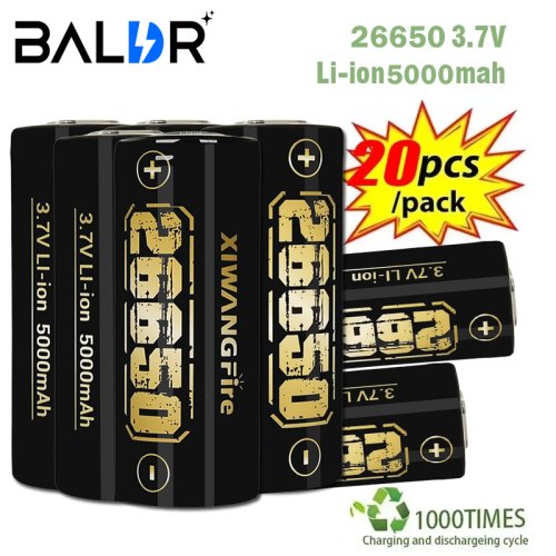 Image de Batterie 26650 5000mAh - Puissante & Rechargeable