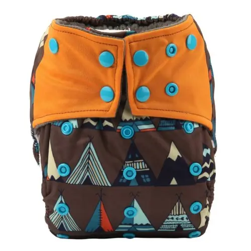 Image de Couche-Culotte Lavable pour Bébé, Intérieur Charbon de Bambou – 3 à 15 kg