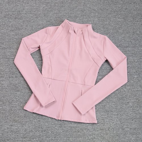 Immagine di Tuta Sportiva Donna Yoga Slim con Maniche Lunghe – Abbigliamento Fitness Leggero e Respirante per Corsa, Pilates e Allenamenti Rapidi