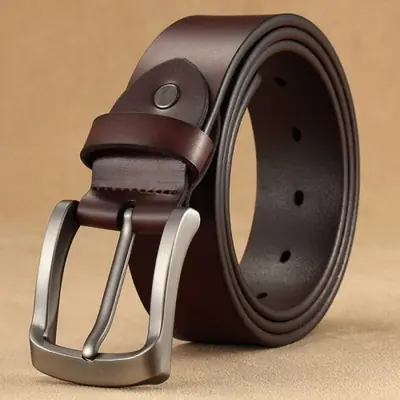 Image de Ceinture Homme Cuir Véritable - Luxe & Élégance
