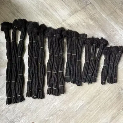 Image de Extensions de locs en cheveux humains Remy - 80 mèches naturelles