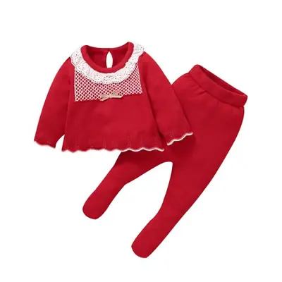 Image de Tenue bébé fille automne-hiver - Pull + Pantalon 2 pièces