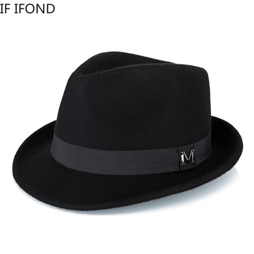 Zdjęcie Elegancki Męski Kapelusz Fedora Zimowy – Ciepły i Klasyczny
