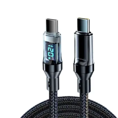 Image de Chargeur Rapide 120W USB-C avec Écran LED - Super Charge pour Smartphones
