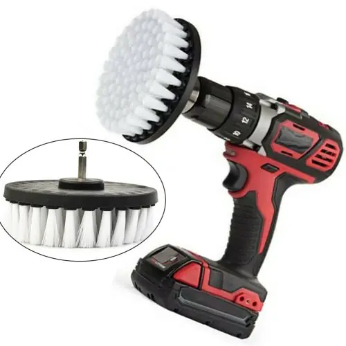 Image de Brosse Nettoyante 5 Pouces - Pour Tapis, Cuir & Intérieur Voiture