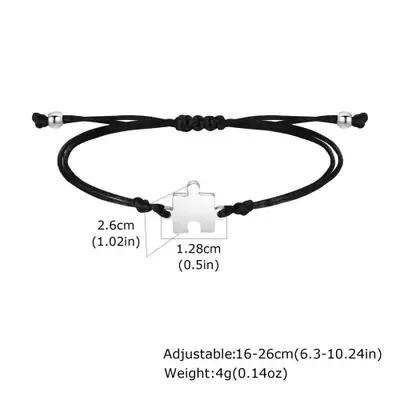 Image de Bracelet d'Amitié Personnalisé en Acier Inoxydable