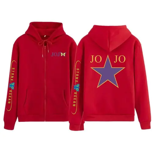Image de Sweat à Capuche JoJo's Bizarre Adventure - Style Anime Unisexe