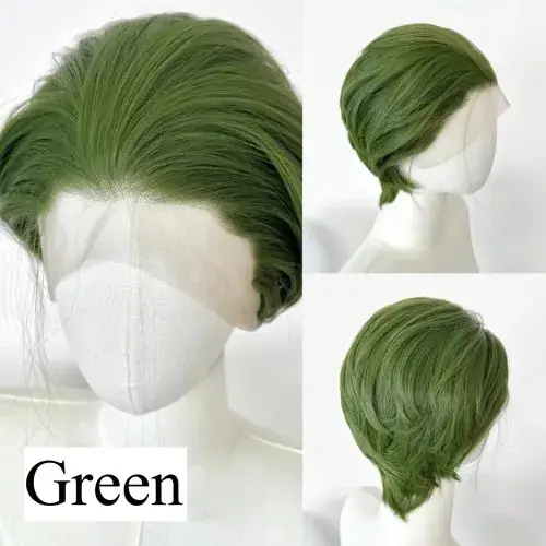 Image de Perruque Homme Blonde Courte - Lace Front Synthétique 13x4