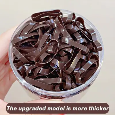 Image de 500 Élastiques pour Cheveux Épais - Durables & Anti-Casse