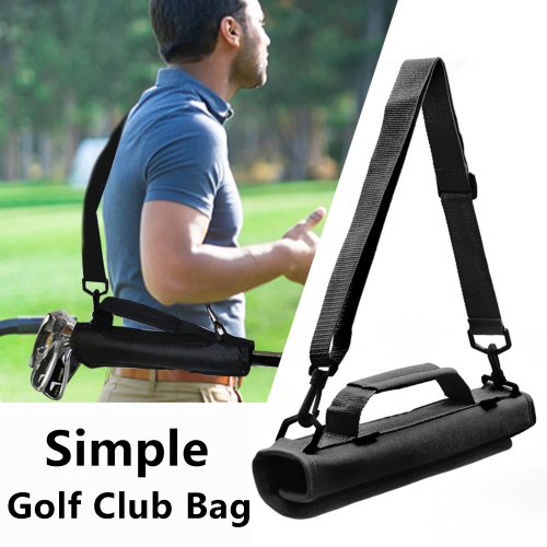 Afbeelding van Compacte Nylon Golfclubtas met Verstelbare Schouderbanden – Draagbare Golfpistooltas voor Trainings- en Reisgebruik