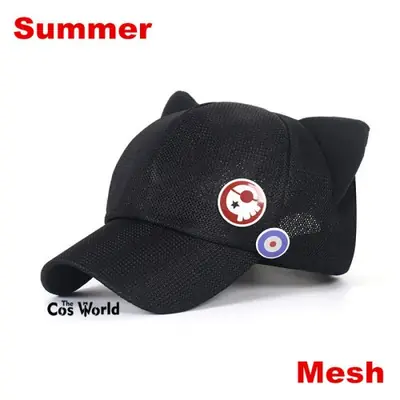 Image de Casquette Cosplay Asuka Langley avec Oreilles de Chat Polaires