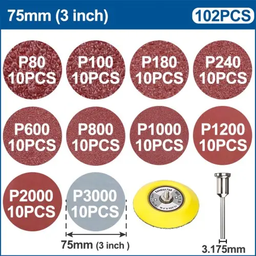 102pcs 3inch Set