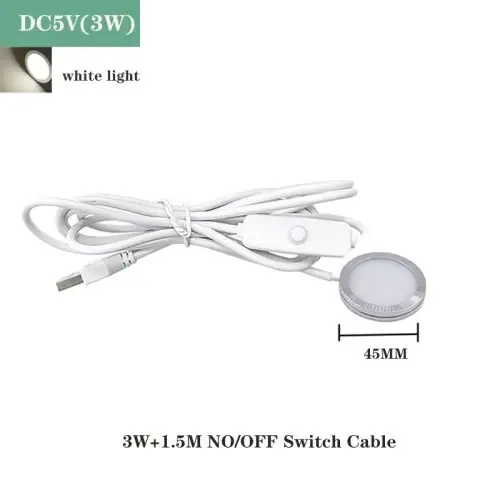 3W blanc clair 1.5m