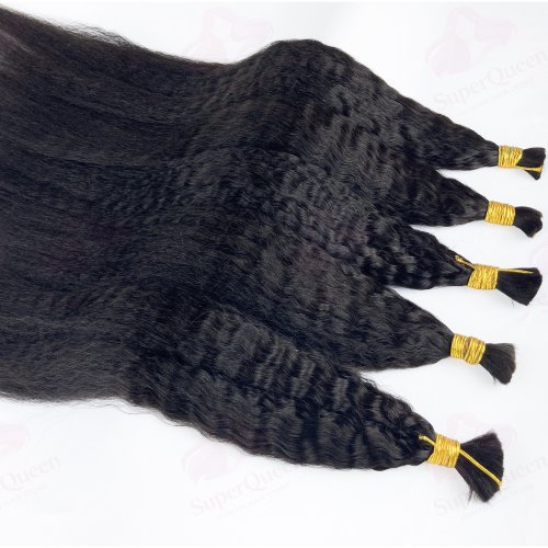Zdjęcie Naturalne Włosy Kinky Straight do Warkoczy Boho