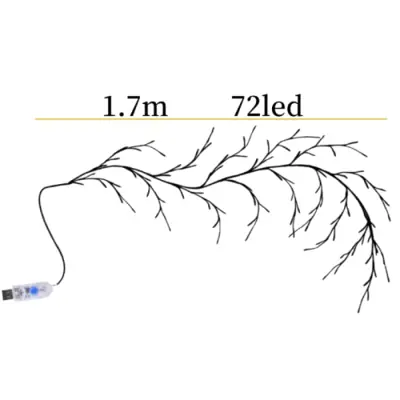 Image de Lumière d'Arbre en Rotin à LED - Veilleuse décorative 8 Lunes