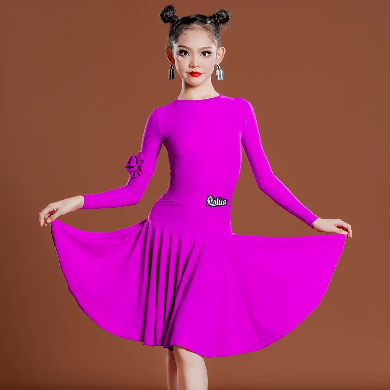 Afbeelding van Kinderen Nationale Standaard & Latin Dansjurk – Kleurrijk Ballroom Kostuum voor Meisjes in Competitie- en Prestatiekwaliteit