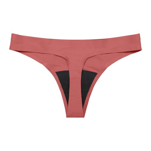 Afbeelding van Nieuw ontwerp naadloze lage taille lekvrije 4-laags menstruatieslipje wasbaar lichtstroom periode slipje voor dames string