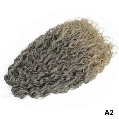 Image de Cheveux Synthétiques Bourgogne & Vert - Tresses Crochet 22 Pouces