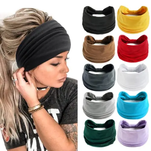 Image de Bandana Boho Vintage - Bandeau Élastique pour Femmes & Filles