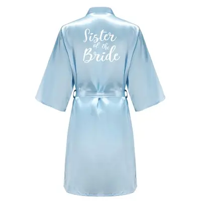 Image de Kimono Bleu Clair pour Maman de la Mariée - Cadeau de Mariage Élégant