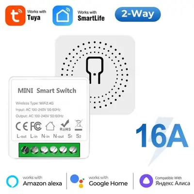 Image de Interrupteur WiFi Tuya 16A - Contrôle à distance & Smart Home
