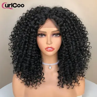 Image de Perruque Afro Bouclée Courte - Naturelle & Prête à Porter