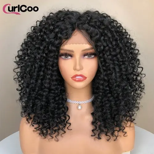Image de Perruque Afro Bouclée Courte - Naturelle & Prête à Porter