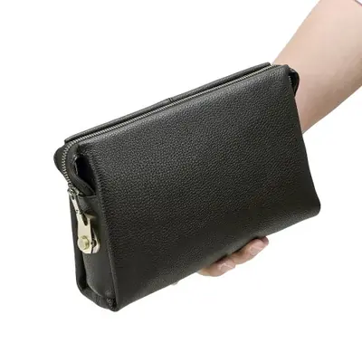 Image de Portefeuille Homme en Cuir avec Serrure à Mot de Passe