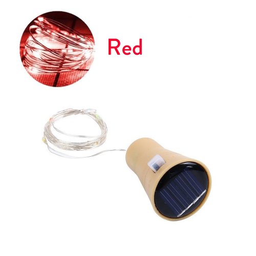 Imagen de Botella de vino solar LED serie de linternas de hadas jialan boda vacaciones Navidad corcho 1m 1,5m 2M decoración de fiesta de linternas de alambre