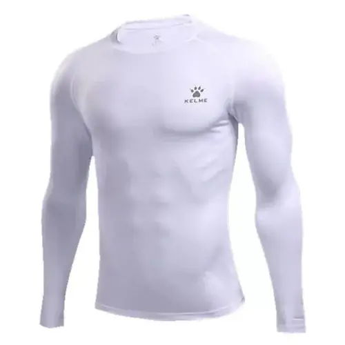 Image de T-shirt de course homme compression manches longues