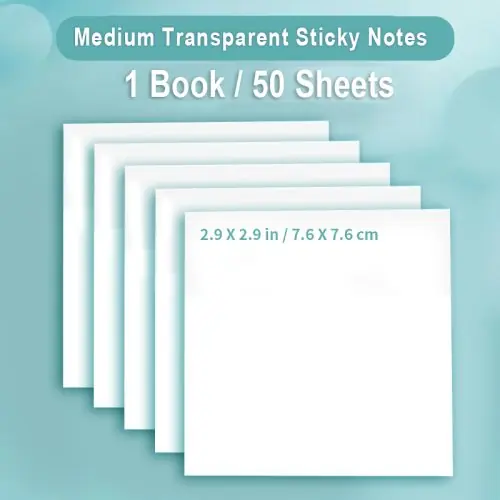Image de Bloc-Notes Autocollants Transparent Fluorescent