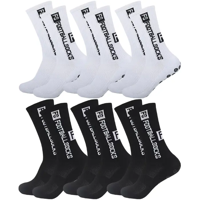Image de Chaussettes Antidérapantes Sport - 6 Paires
