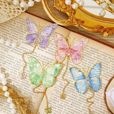 Image de Marque-page Papillon Métal Coloré