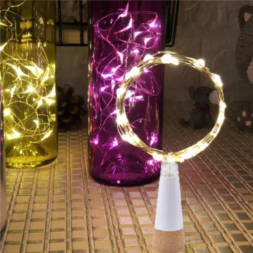 Image de Lumière LED Bouteille de Vin - Éclairage USB Rechargeable