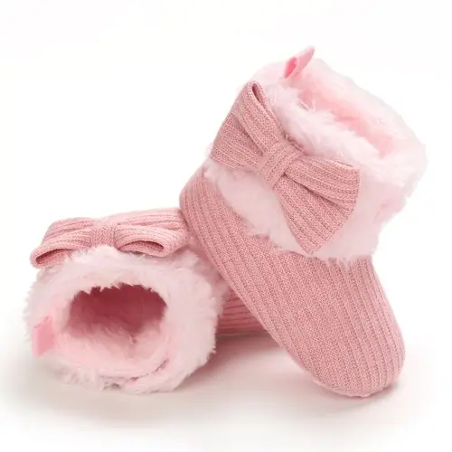 Image de Bottes Hiver Bébé Antidérapantes - Chaussons Coton Chauffants