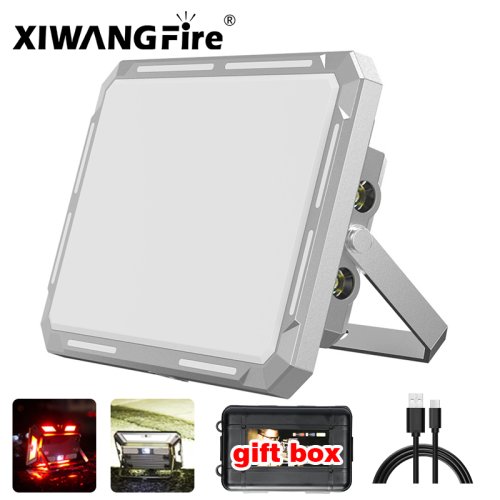 Zdjęcie Super Jasna Latarka Akumulatorowa z Magnesem – Przenośna Lampa Robocza do Kempingu i Namiotu