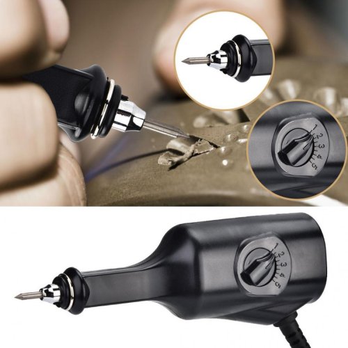 Afbeelding van Handheld elektrische graveerpen 220V 40W verstelbare snelheid Carving Pen Craft voor hout, metaal, steen, jade