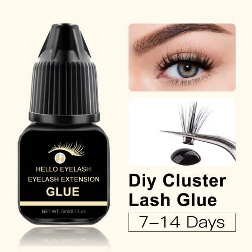Image of Professional-Grade 5ml Fast-Drying Strong Eyelash Extension Glue with Low Odor for Long-Lasting Mink Lashes at Home