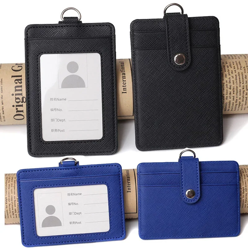 Imagen de Tarjetero de Cuero PU Unisex Moderno y Elegante con Cerrojo para Tarjetas de Crédito, Bancarias y Negocios – Organizador Compacto y Práctico