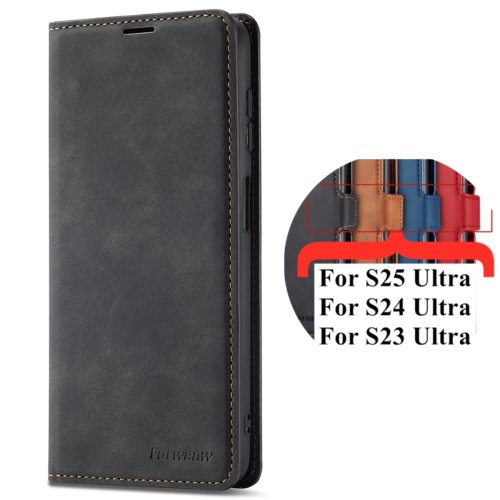 Immagine di Custodia in pelle di vibrazione per Samsung Galaxy S25 S24 Ultra S23 FE Plus A17 A16 A36 A56 A06 A15 A25 A35 A55 A05 A14 A34 A54 Custodia a portafoglio