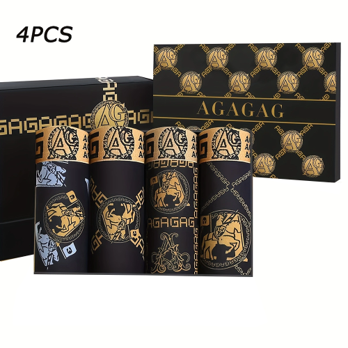 4 stks/set herenondergoed sexy boxer antibacterieel ademend retro print heren boxershorts jongens dunne platte hoek slipje