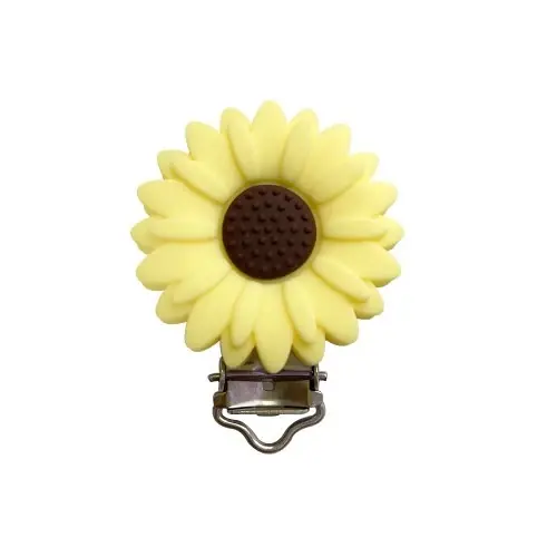 Image de Clip Sucette Tournesol - Accessoire Bébé Pratique & Mignon